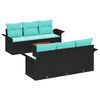 vidaXL Conjunto de Sof&aacute; de Jardim 7 unid. 6-N&uacute;mero de lugares