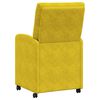 vidaXL Cadeiras de Jantar com Rodas 2 pcs Amarelo 58 x 67 x 97 cm