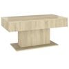 vidaXL Mesa de centro 96x50x45 cm derivados de madeira carvalho sonoma