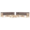 vidaXL 6 pcs conj. lounge paletes c/ almofad&otilde;es pinho impregnado