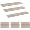 vidaXL Tapetes para escadas 15 unid. 76 x 20 cm Cinza e Branco