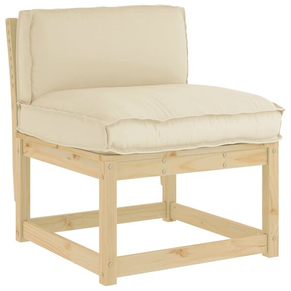 vidaXL Almofada Bege 80 x 40 x 12 cm Tecido Oxford