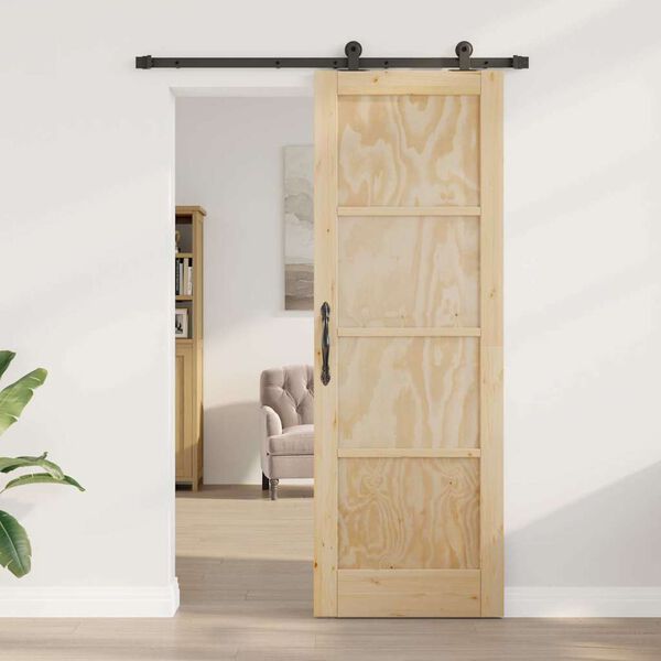 vidaXL Porta Deslizante ORKDAL Castanho 73,5 x 211 cm