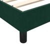 vidaXL Box Cama de primavera sem Colch&atilde;o Verde Escuro 90x210 cm Veludo