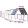 vidaXL Galinheiro 2x12x2 m a&ccedil;o galvanizado