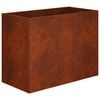 vidaXL Vaso de Jardim Ferro Enferrujado 80 x 40 x 60 cm A&ccedil;o Corten