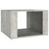 vidaXL Mesa de cabeceira 57x55x36cm derivados madeira cinzento-cimento