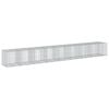 vidaXL Cesto gabi&atilde;o com cobertura 950x100x100 cm ferro galvanizado