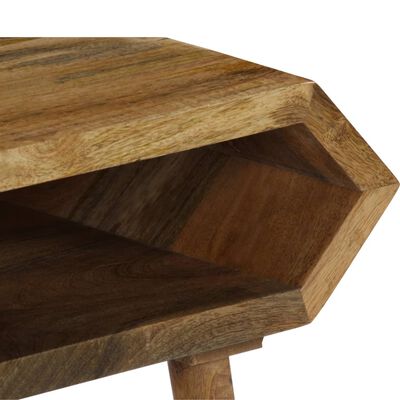 vidaXL Mesa de centro em madeira de mangueira maciça 104x50x45 cm