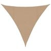vidaXL Para-sol estilo vela 160 g/m&sup2; 4,5x4,5x4,5 m PEAD cinza-castanho