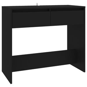 vidaXL Mesa consola 89x41x76,5 cm a&ccedil;o preto