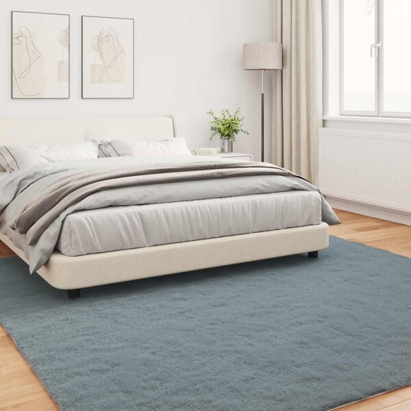 vidaXL Tapete de Pelo Sint&eacute;tico de Coelho Olite Antracite 240 x 240 cm