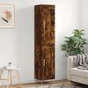 vidaXL Arm&aacute;rio alto 34,5x34x180cm madeira processada carvalho fumado