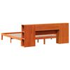 vidaXL Cama com estante sem colch&atilde;o 180x200 cm pinho maci&ccedil;o