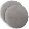 vidaXL Capa almofada 2 pcs HEERLEN Cinzento-claro &Oslash; 50 cm cord&atilde;o