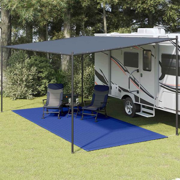 vidaXL Tapete de campismo para tenda 250x550 cm azul