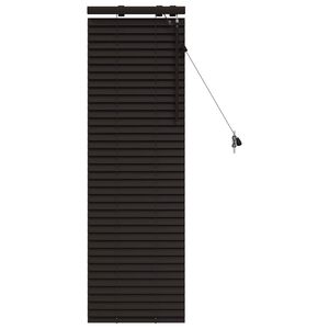 vidaXL Cortina Veneziana Marrom Escuro 50 x 130 cm 35 mm