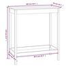 vidaXL Mesa de bar 100x50x110 cm madeira de pinho maciça branco