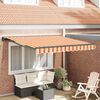 vidaXL Toldo Retr&aacute;til Manual Multicolor 300 x 250 cm Poli&eacute;ster e Metal