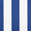 vidaXL Toldo Retr&aacute;til Riscas Manual Azul 350 x 200 cm tecido