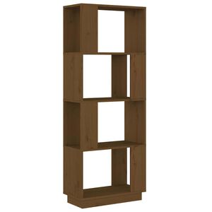 vidaXL Estante/divis&oacute;ria 51x25x132 cm pinho maci&ccedil;o castanho mel