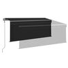 vidaXL Toldo retr&aacute;til autom&aacute;tico com estore 3x2,5 m antracite