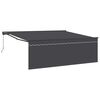 vidaXL Toldo retr&aacute;til Antracite 400 &times; 300 cm Poli&eacute;ster e Alum&iacute;nio