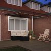 vidaXL Toldo retr&aacute;til autom&aacute;tico com luzes LED 300x250 cm castanho