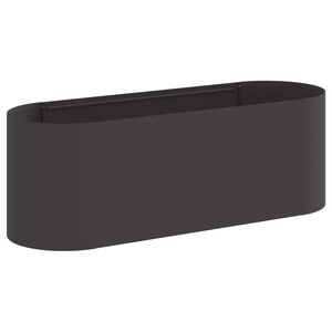 vidaXL Cama de Jardim Elevada Preto 120 x 40 x 40 cm A&ccedil;o
