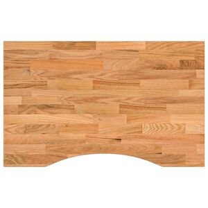 vidaXL Tampo de mesa retangular 80x50x2,5 cm carvalho castanho-claro