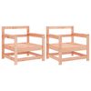 vidaXL Cadeiras de jardim 2 pcs madeira de douglas maci&ccedil;a