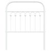 vidaXL Cabeceira de substitui&ccedil;&atilde;o 75 cm metal branco