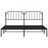 vidaXL Estrutura de cama com cabeceira 183x213 cm metal preto
