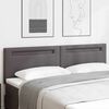 vidaXL Cabeceira LED Cinzeto 180 cm Couro Sint&eacute;tico