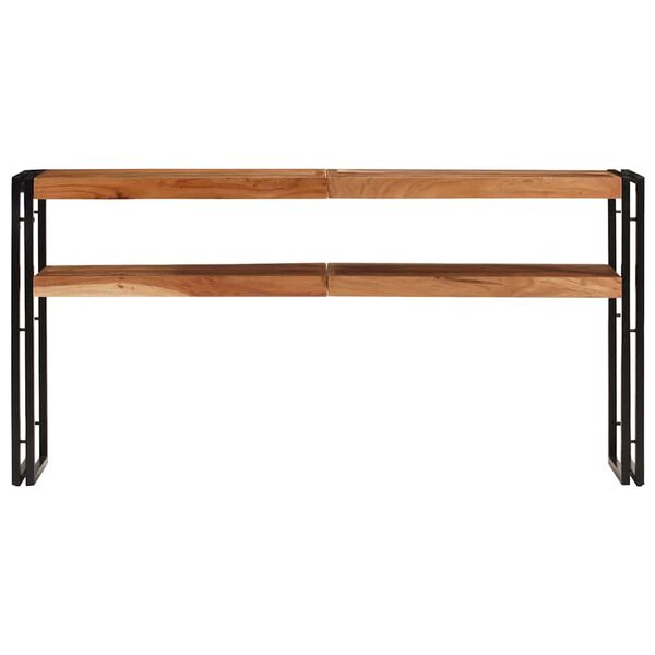 vidaXL Mesa consola 150x30x75 cm madeira de ac&aacute;cia maci&ccedil;a