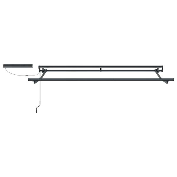 vidaXL Toldo Retr&aacute;til El&eacute;trico Vermelho 3,5 x 2 m