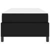 vidaXL Estrutura da Cama com colch&atilde;o Preto 90 x 190 cm tecido