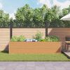 vidaXL Canteiro de jardim elevado 290 x 100 x 68 cm A&ccedil;o Galvanizado