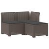 vidaXL Sof&aacute; de Jardim 3 Lugares com Almofadas visual Rattan PP