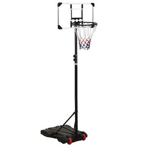 vidaXL Tabela de basquetebol 216-250 cm policarbonato transparente