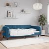 vidaXL Sof&aacute;-cama 90x200 cm veludo azul