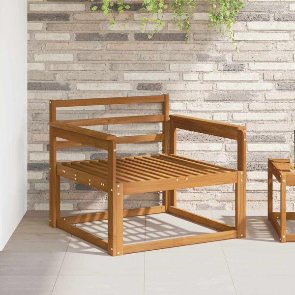 vidaXL Sof&aacute; M&eacute;dio Externo Madeira S&oacute;lida de Ac&aacute;cia Natural