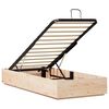 vidaXL Estrutura de Cama Ottoman com armazenamento Natural 80 x 200 cm