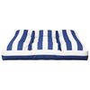 vidaXL Almofad&atilde;o para sof&aacute; de paletes 70x70x12 cm tecido azul/branco