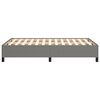 vidaXL Estrutura de cama sem colch&atilde;o cinza escuro 120x190 cm tecido