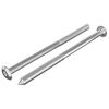 vidaXL Parafusos para M&oacute;veis 2 unid. Prateado M6 x 100 mm A&ccedil;o