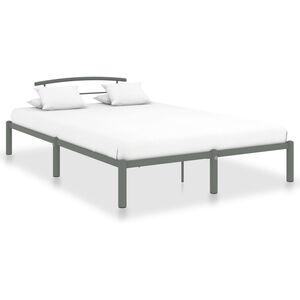 vidaXL Estrutura de cama 160x200 cm metal cinzento