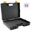 vidaXL Estojo universal p/ m&aacute;quinas c/ borracha de espuma 2 pcs PP