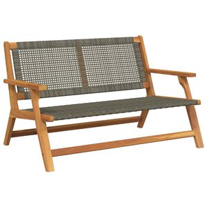 vidaXL Banco de Relaxamento para Jardim Cinzeto