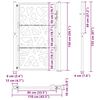 vidaXL Portão de jardim preto 100x150 cm aço design leve
